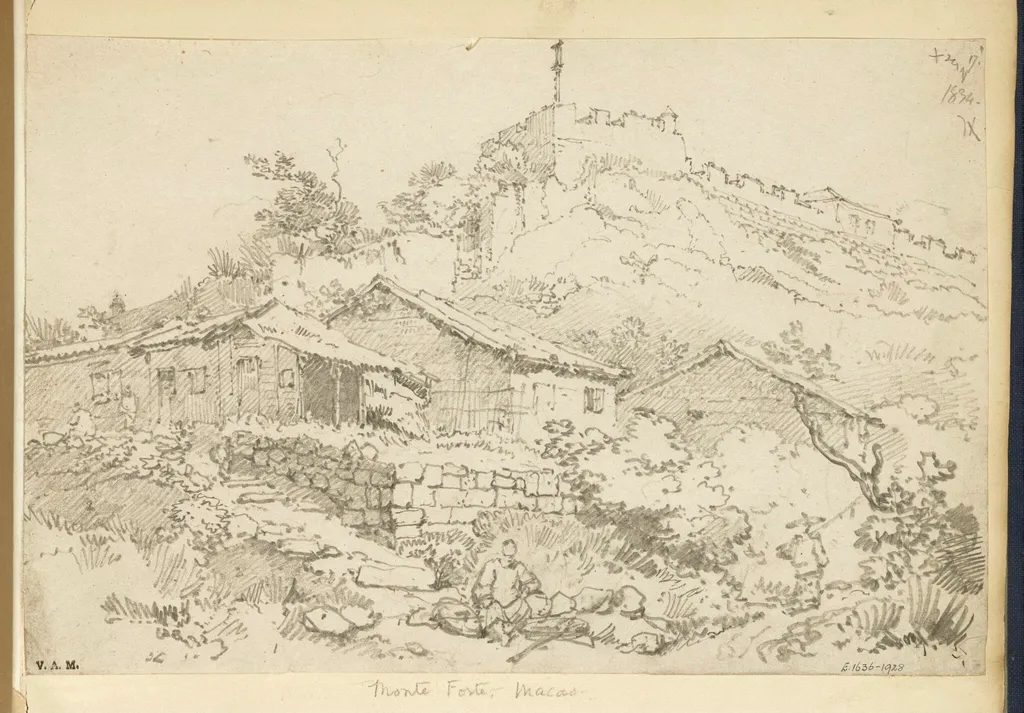 Monte Fort, Macau, by George Chinnery, 14