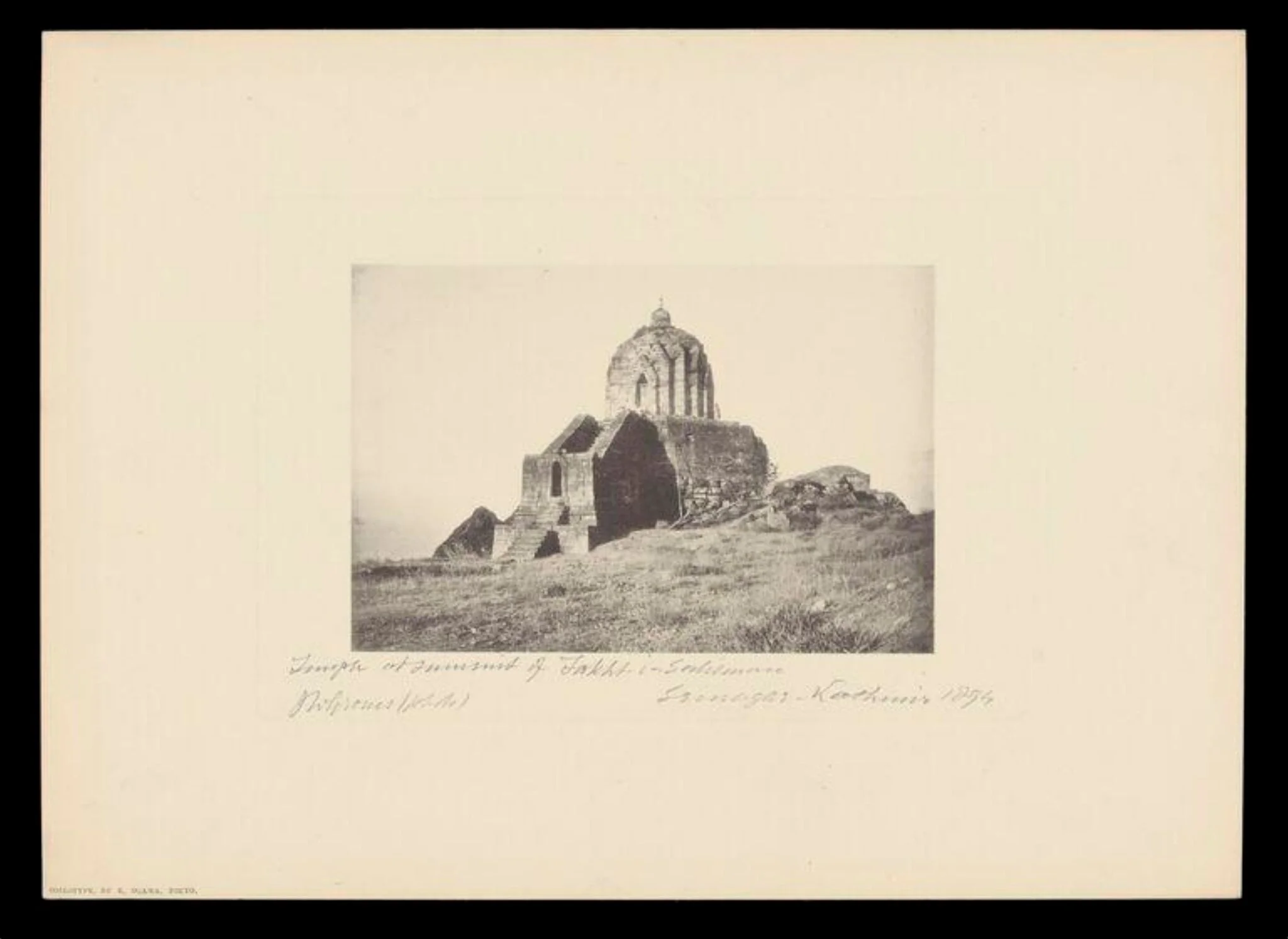 Temple at summit of Shankaracharya, Srinagar, Kashmir, detail