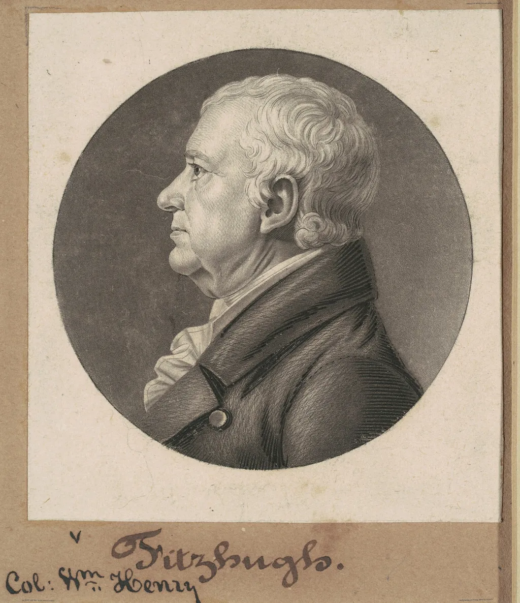 William Fitzhugh, by Charles B. J. Févret de Saint-Mémin, ink, 1807