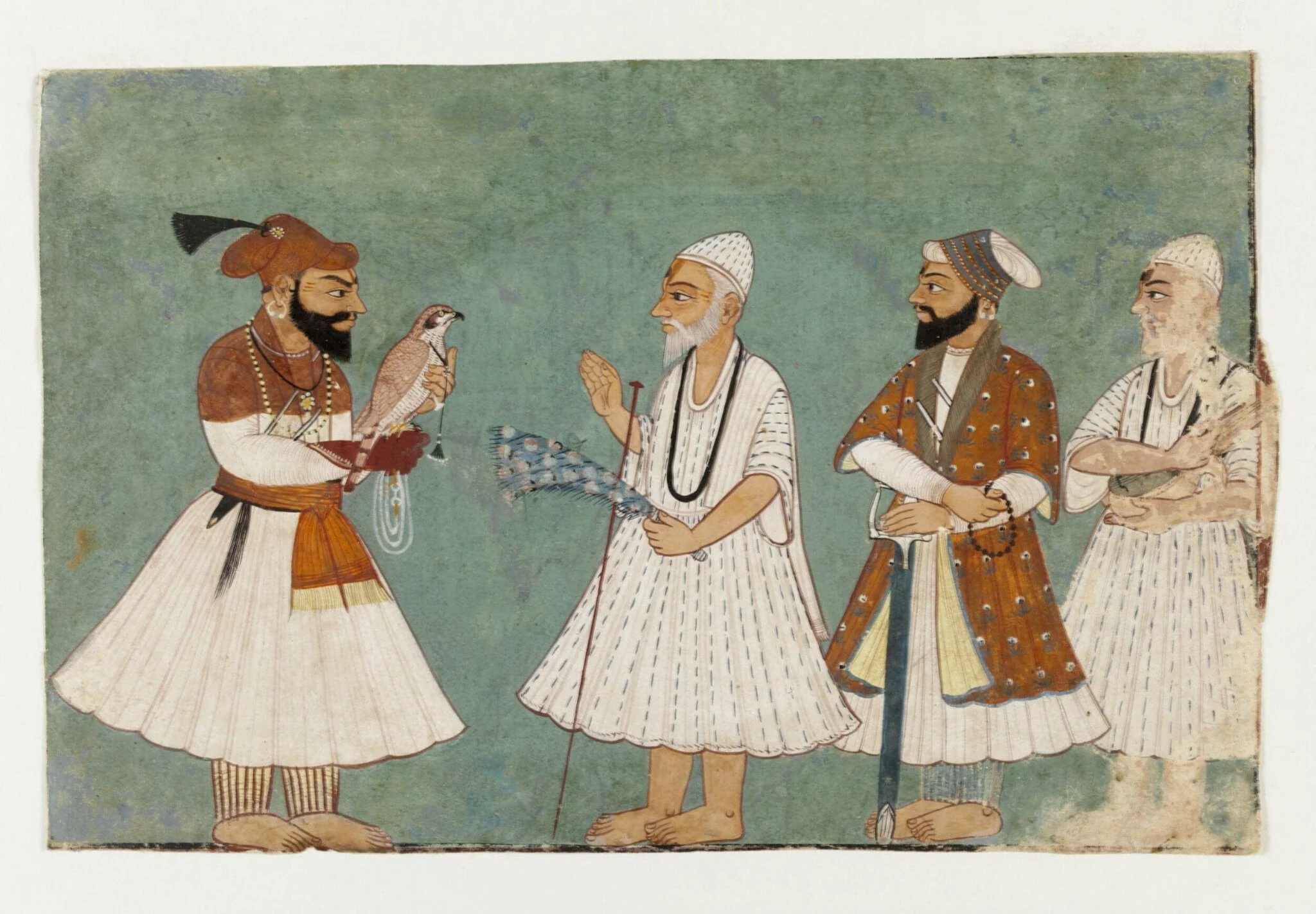 Guru Gobind Singh and Guru Nanak, detail