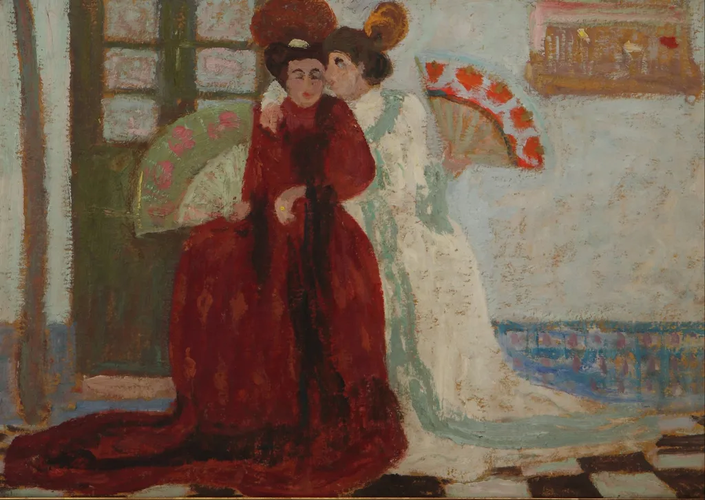 Confidencia, by Pedro Figari, unspecified, 1921