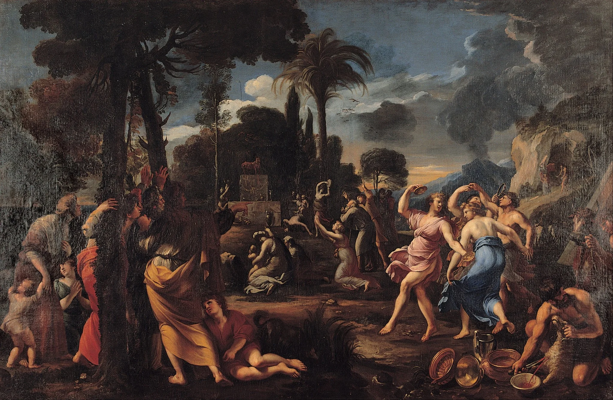 Adoration of the Golden Calf, detail