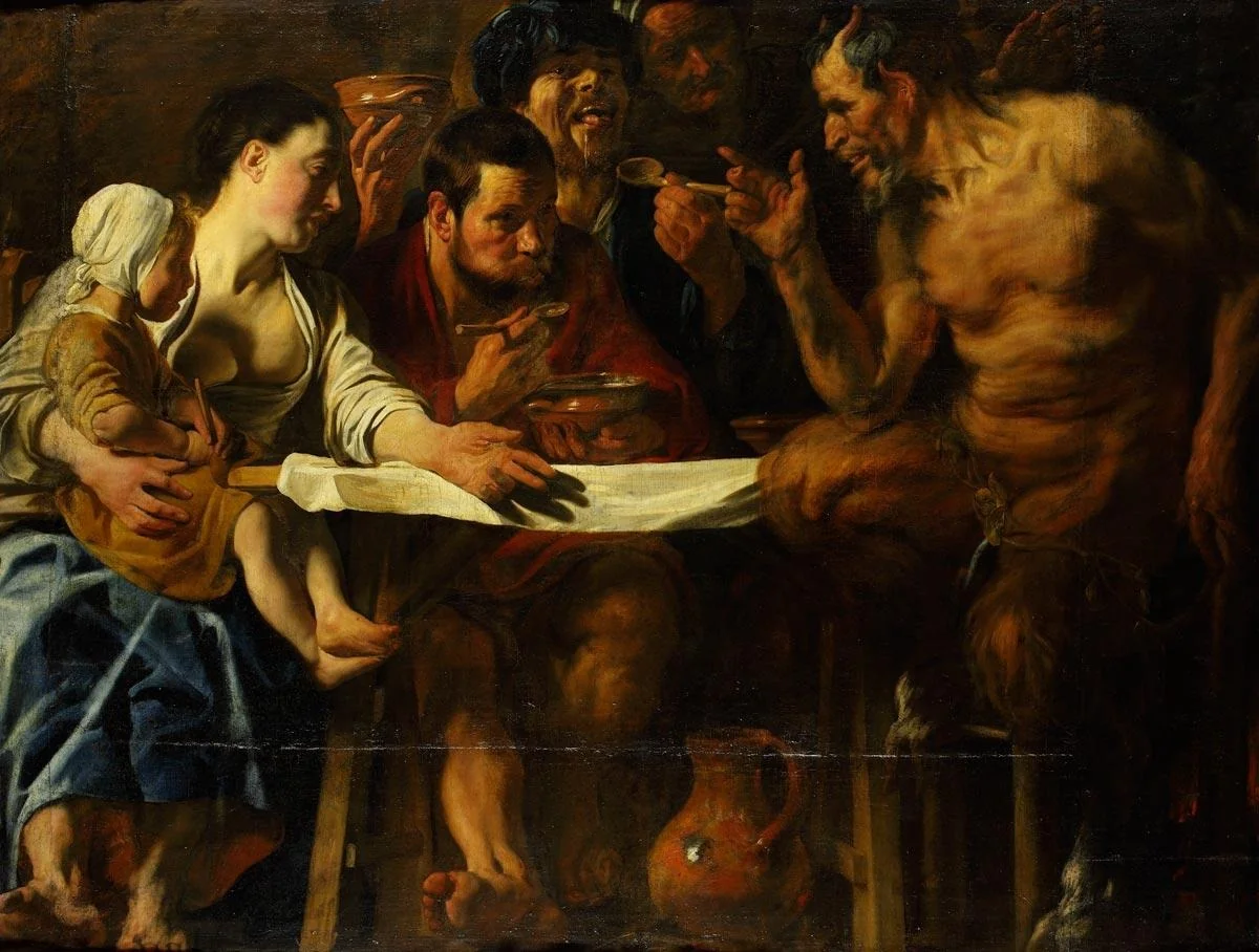 The Satyr and the Peasant, detail