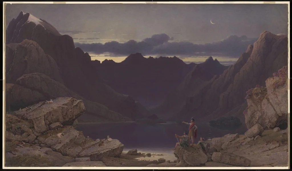 Loch Coruisk and Cuchullin Mountains, Isle of Skye, by George Fennel Robson, watercolor, 1826