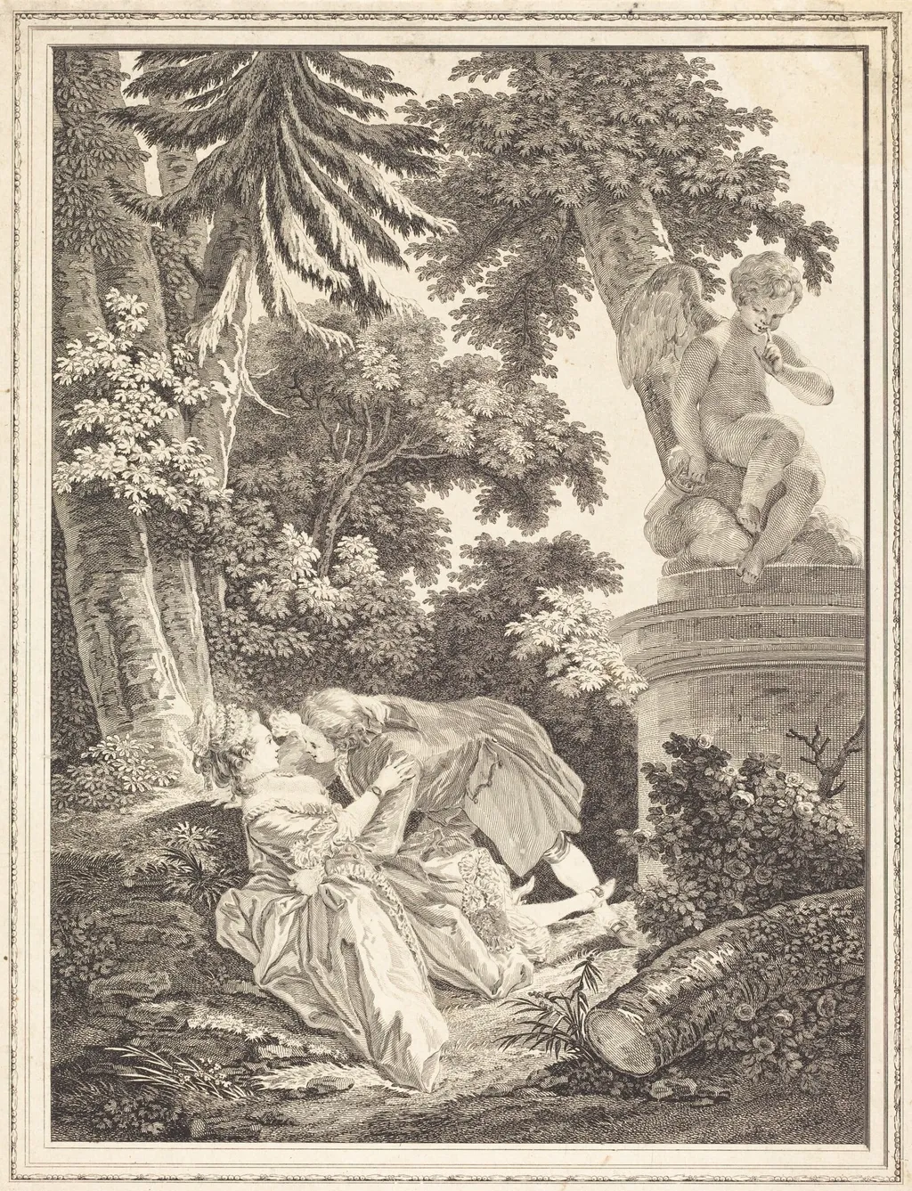 La nuit, by Emmanuel Jean Nepomucène de Ghendt, ink, 1776