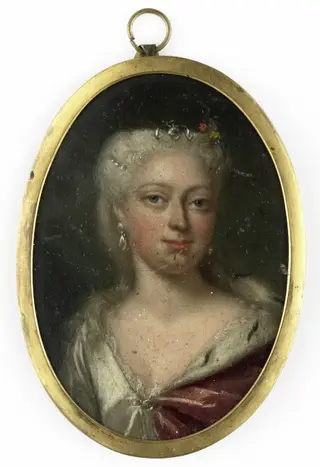 Anna van Hannover (1709-59). wife of Prince Willem IV, by Philip van Dijk, unspecified, 1735