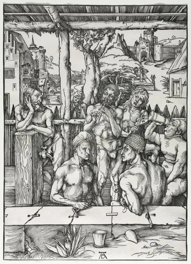 The Men's Bath House, detail