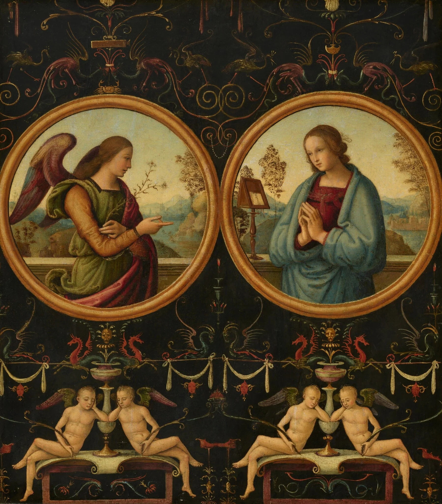 The Annunciation, detail