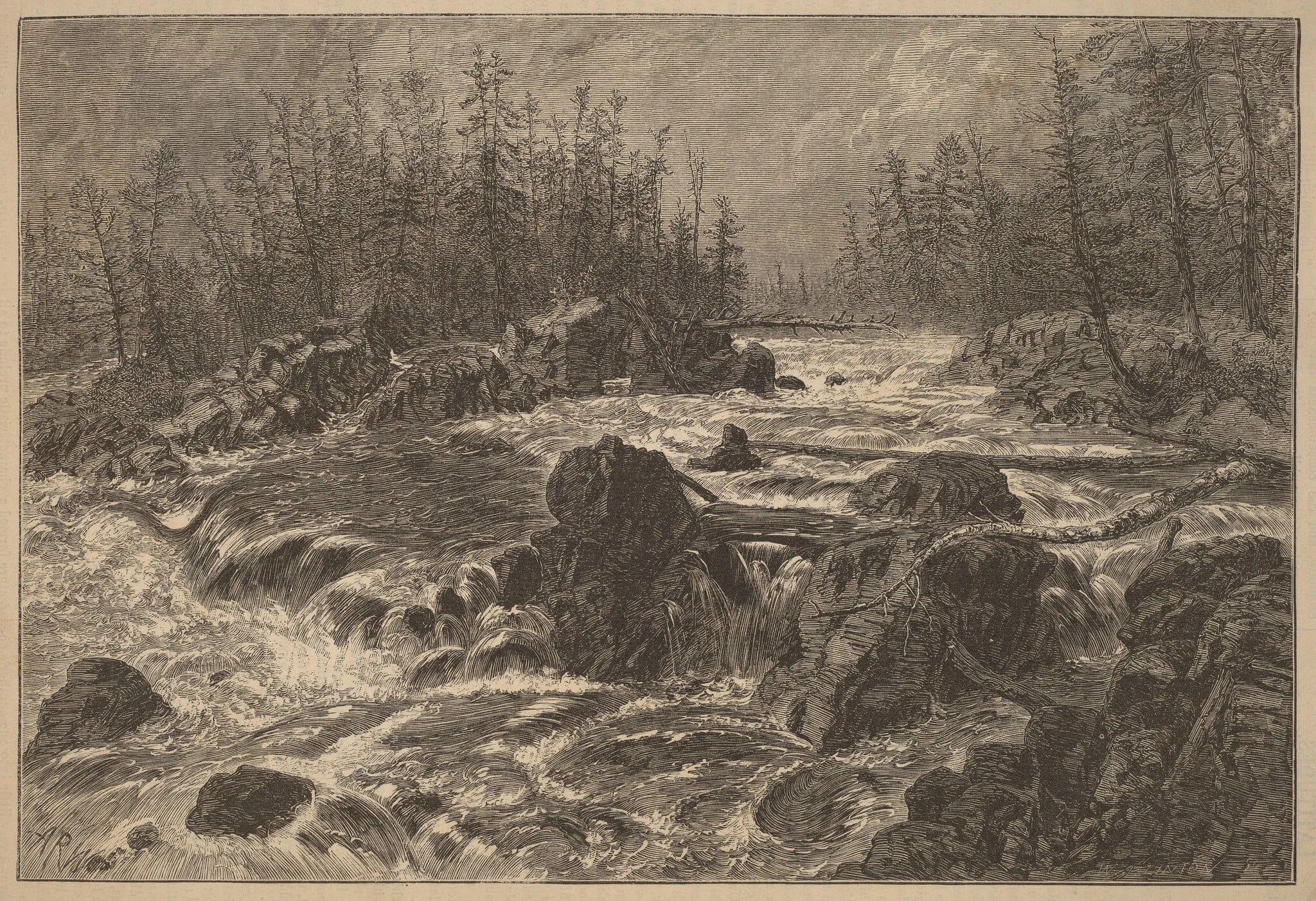 Dalles of the St. Louis, detail
