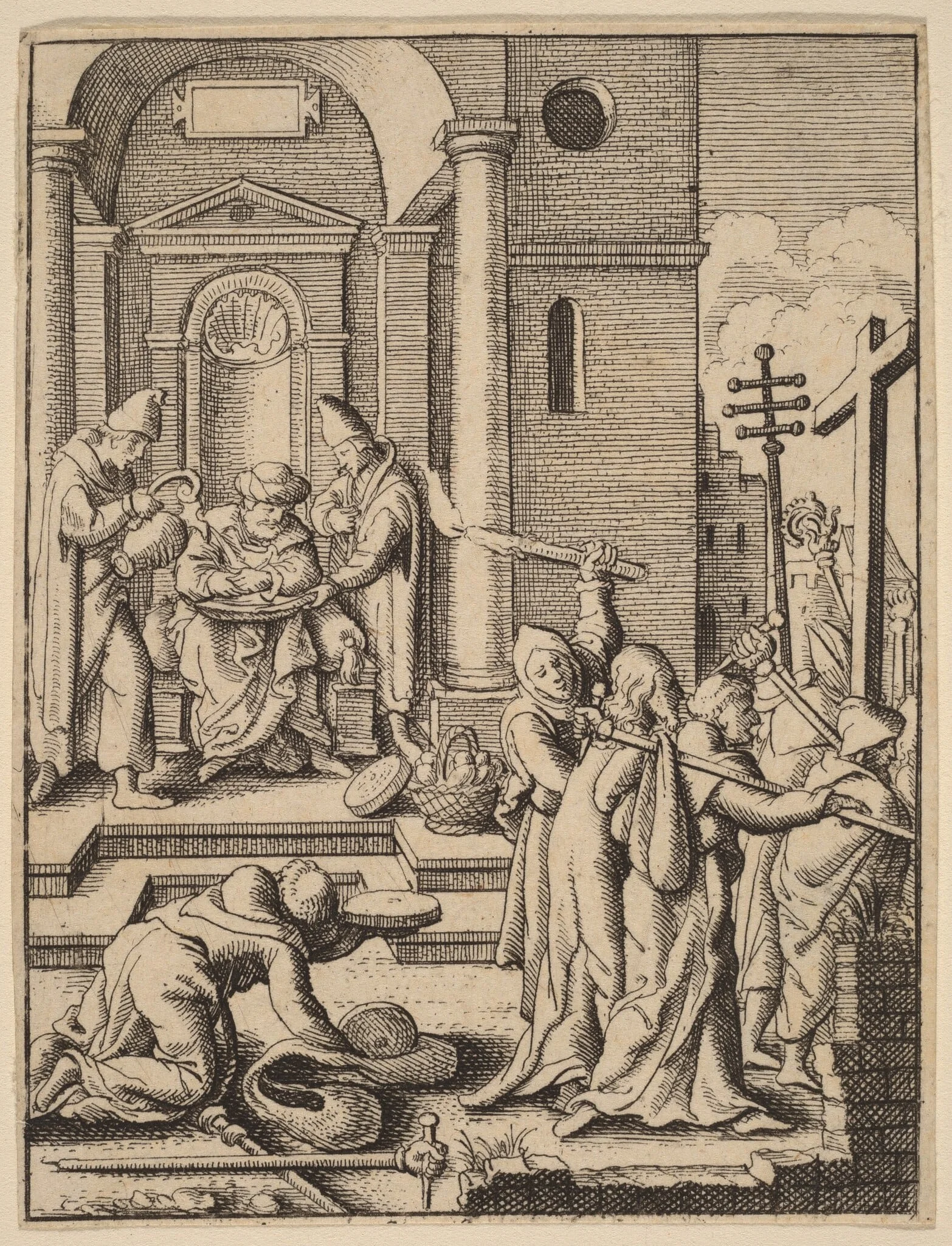 The Washing of Hands, detail