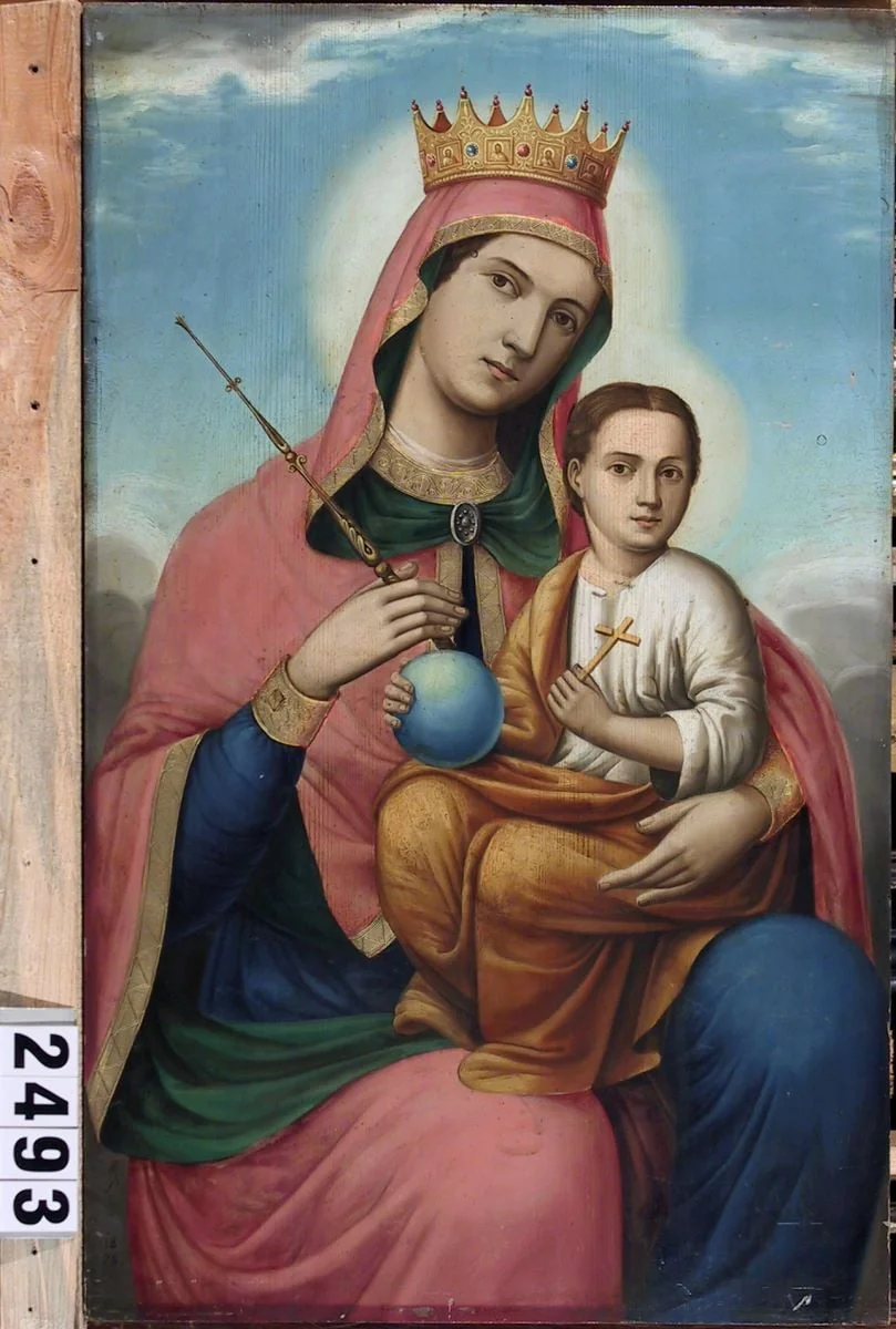 Maica Domnului cu Iisus, detail