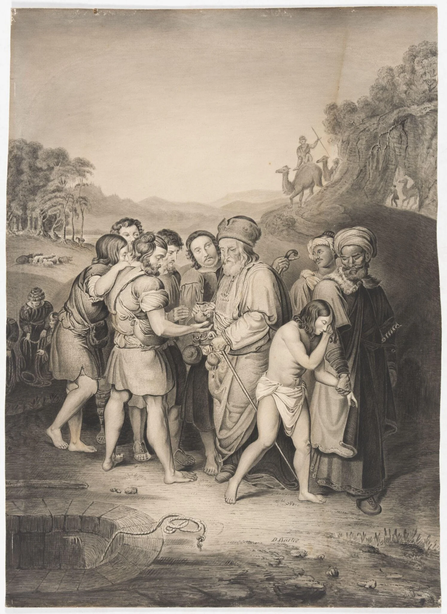 Joseph and his brethren, detail