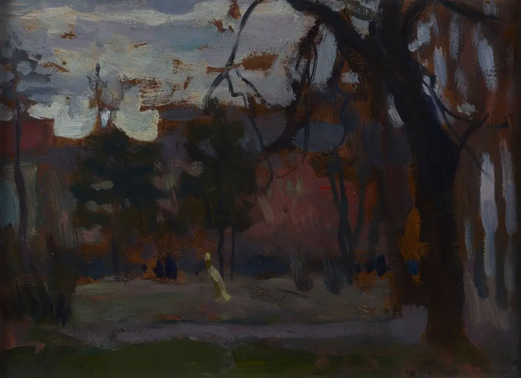 Planty Park in Spring, by Jan Stanisławski, unspecified, 1903