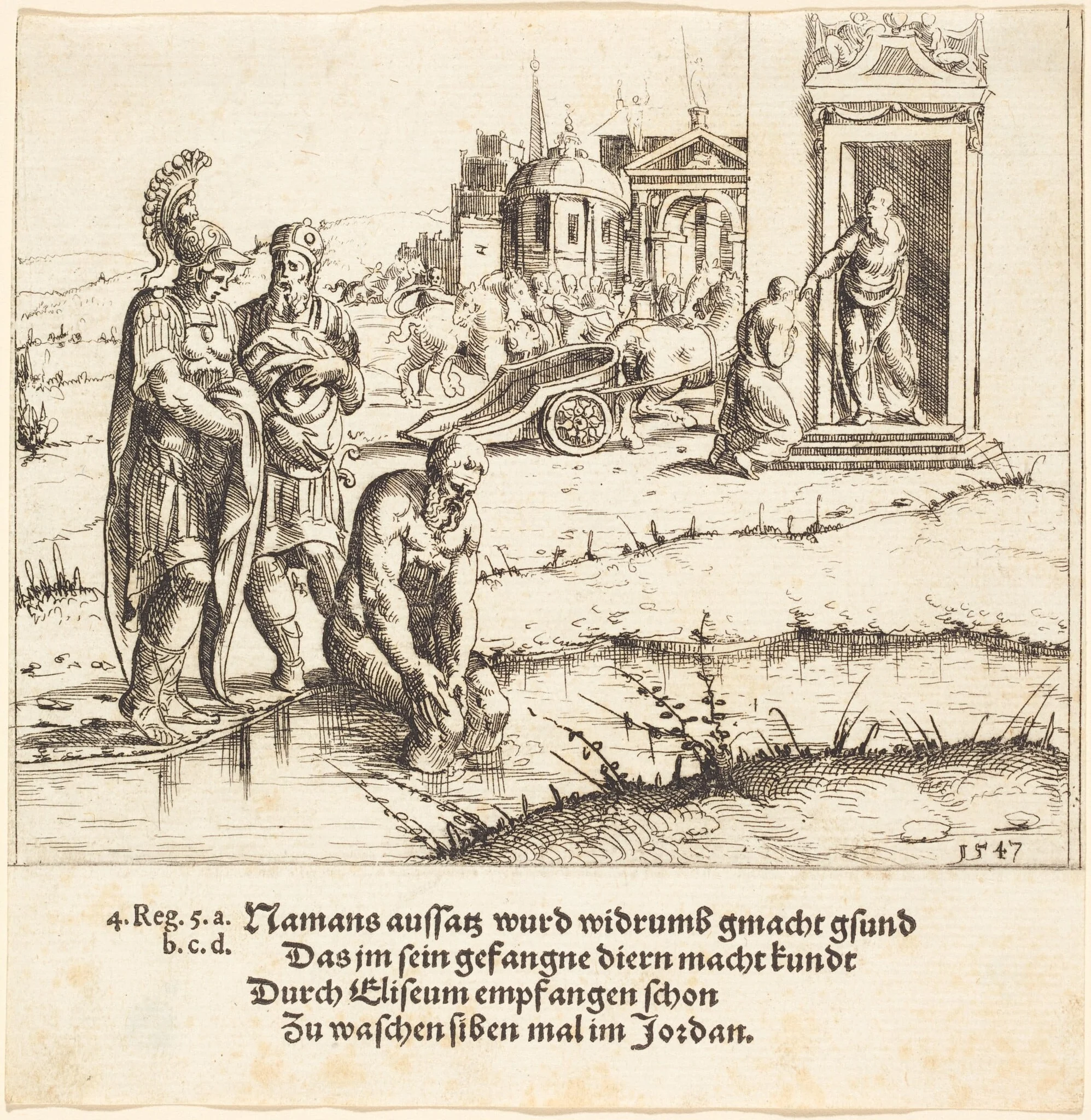 Naaman is Cured of Leprosy, detail