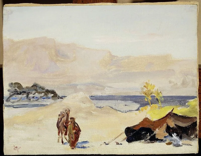 The Dead Sea. From the journey to Palestine, detail