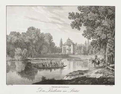 Nieder-oesterreich, Das Lusthaus im Prater, by Jakob Alt, 1839