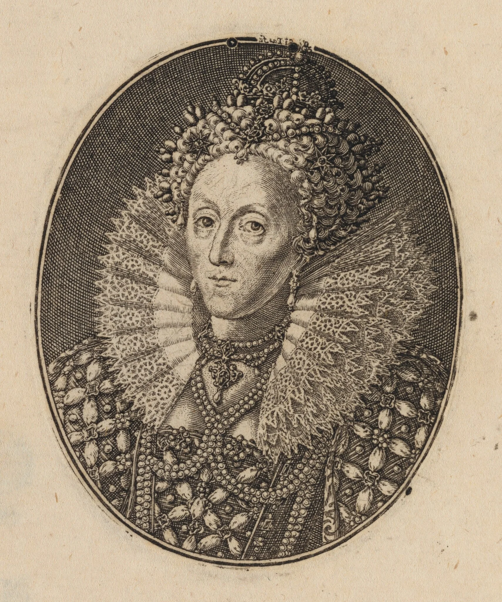 Elizabeth, Queen of England [right half], detail