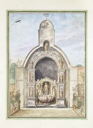 Red Peppers, Capiscum, by J. J. Walther, watercolor, 1662