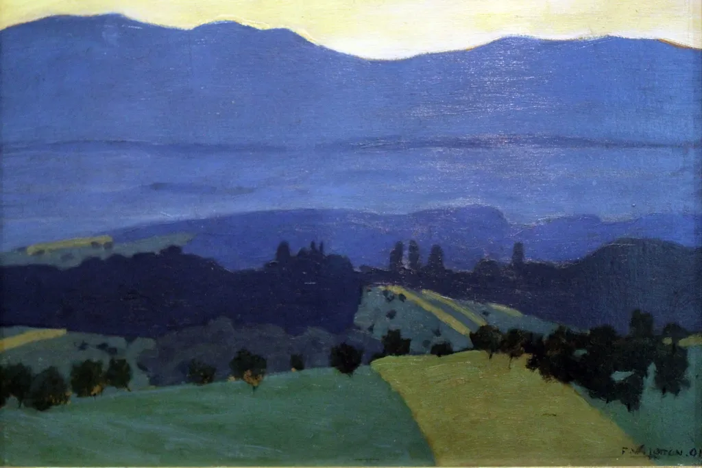 Landscape in the Jura Mountains near Romanel, by Félix Vallotton, unspecified, 1900