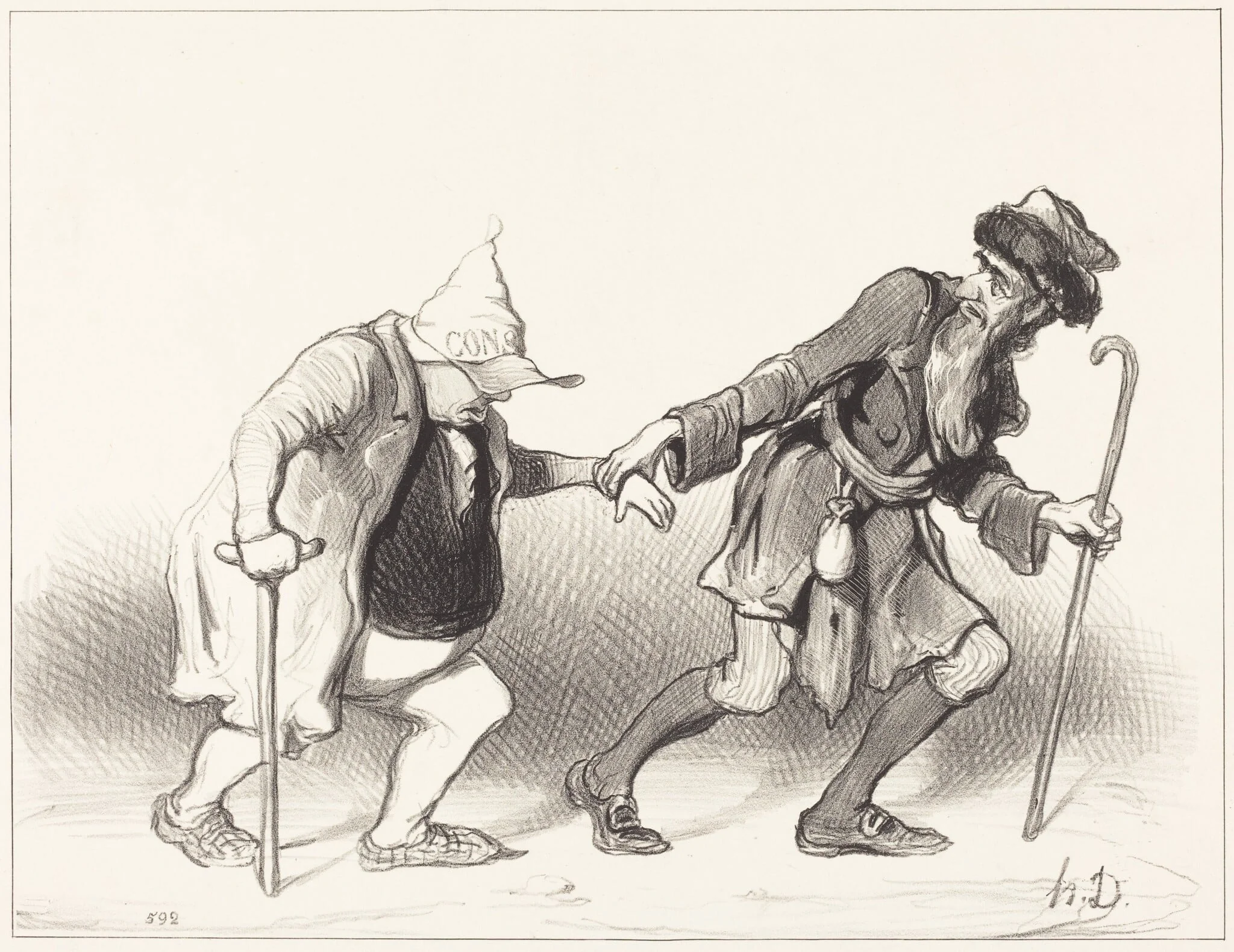 Le Constitutionnel et le Juif errant, detail