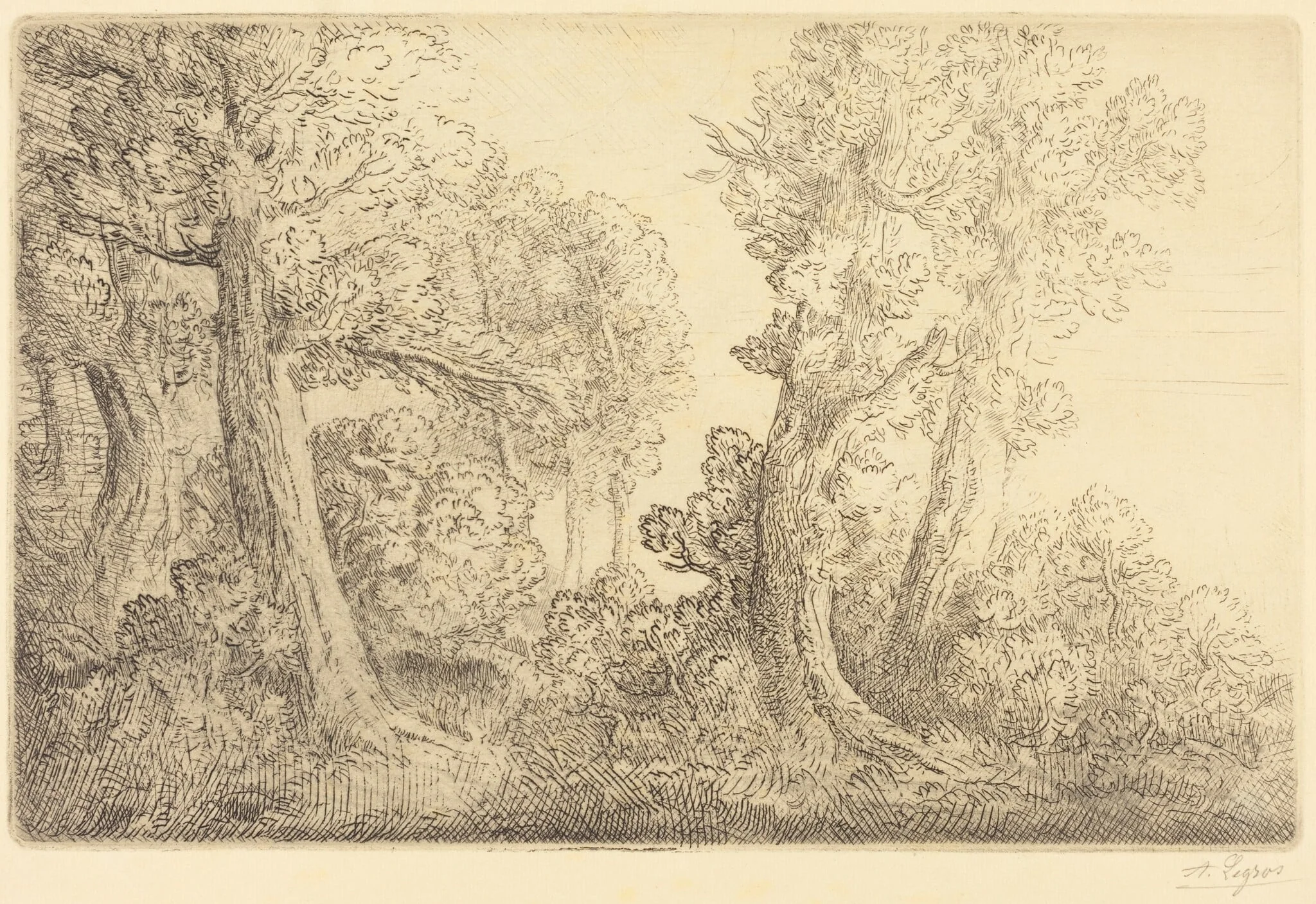 Near the Woods, Veronne (Pres du bois, Veronne), detail