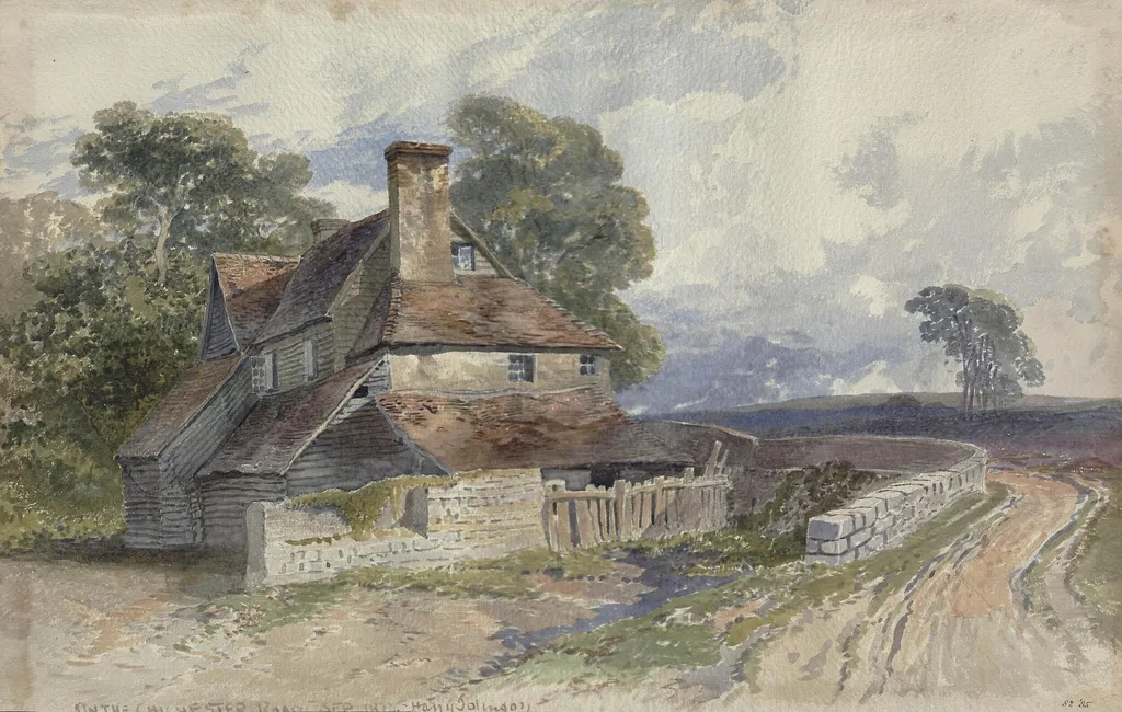 View on the Chichester Road, by Harry John Johnson, watercolor, 1877