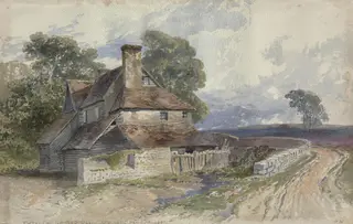 View on the Chichester Road, by Harry John Johnson, watercolor, 1877