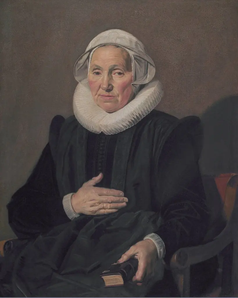 Portrait of Sara Andriesdr Hessix, by Frans Hals, oil, 1626