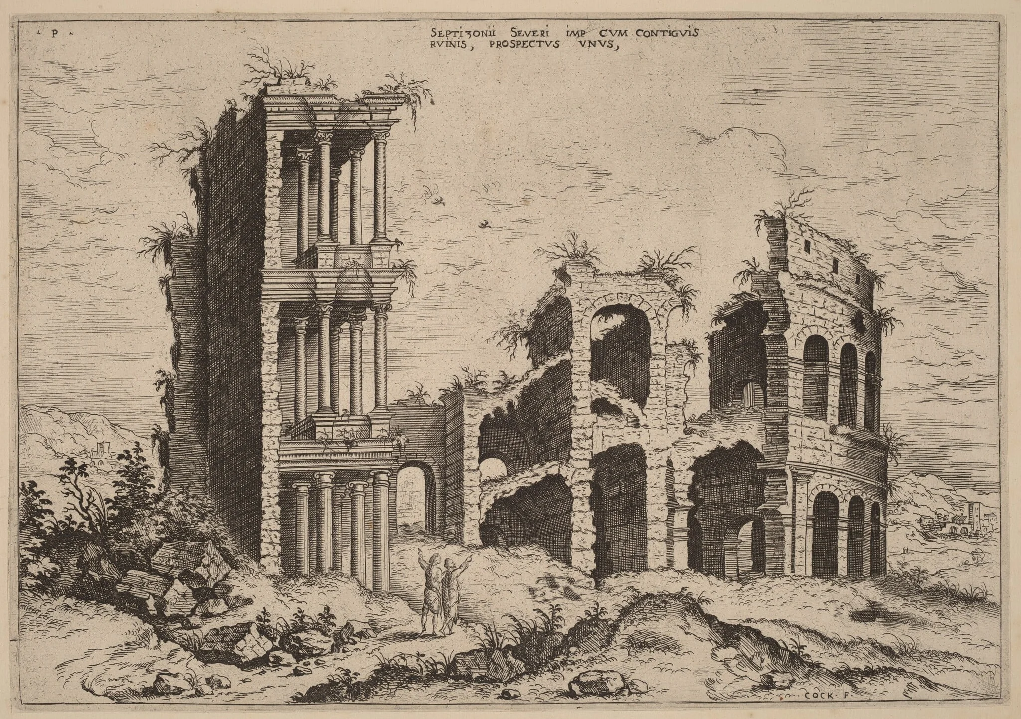The Septizonium and the Colosseum, detail