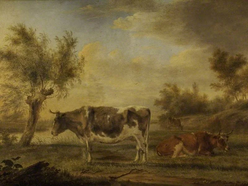 Cattle-piece, detail