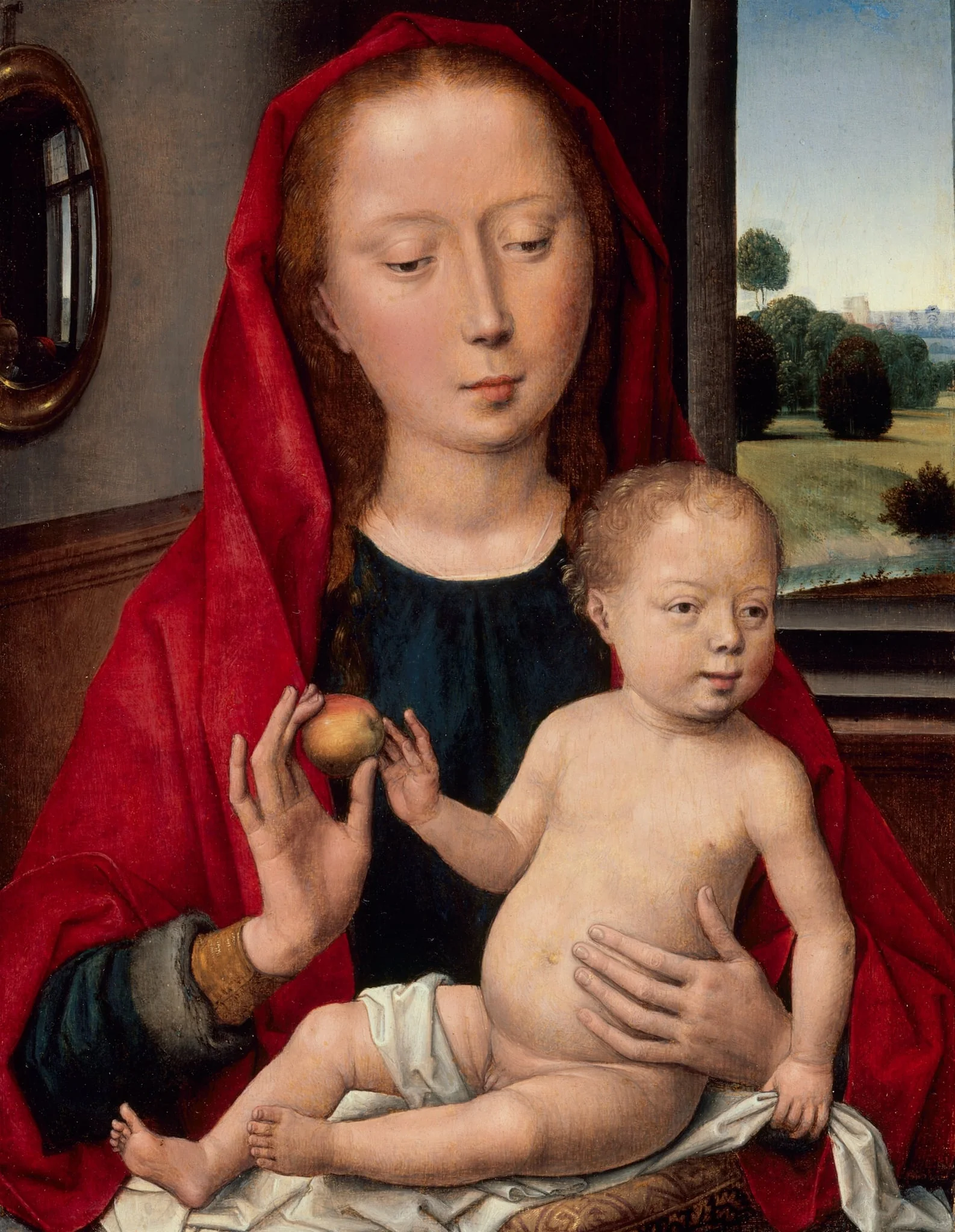 Virgin and Child, detail