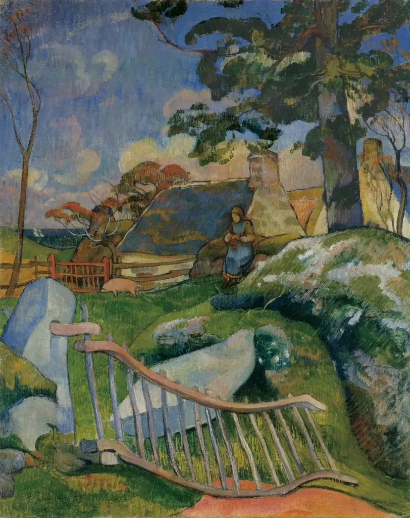 The Gate, by Paul Gauguin, oil, 1895