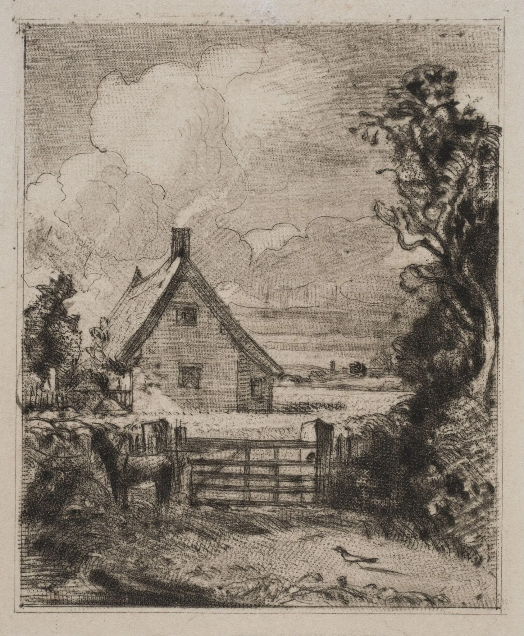 Cottage in a Cornfield, detail