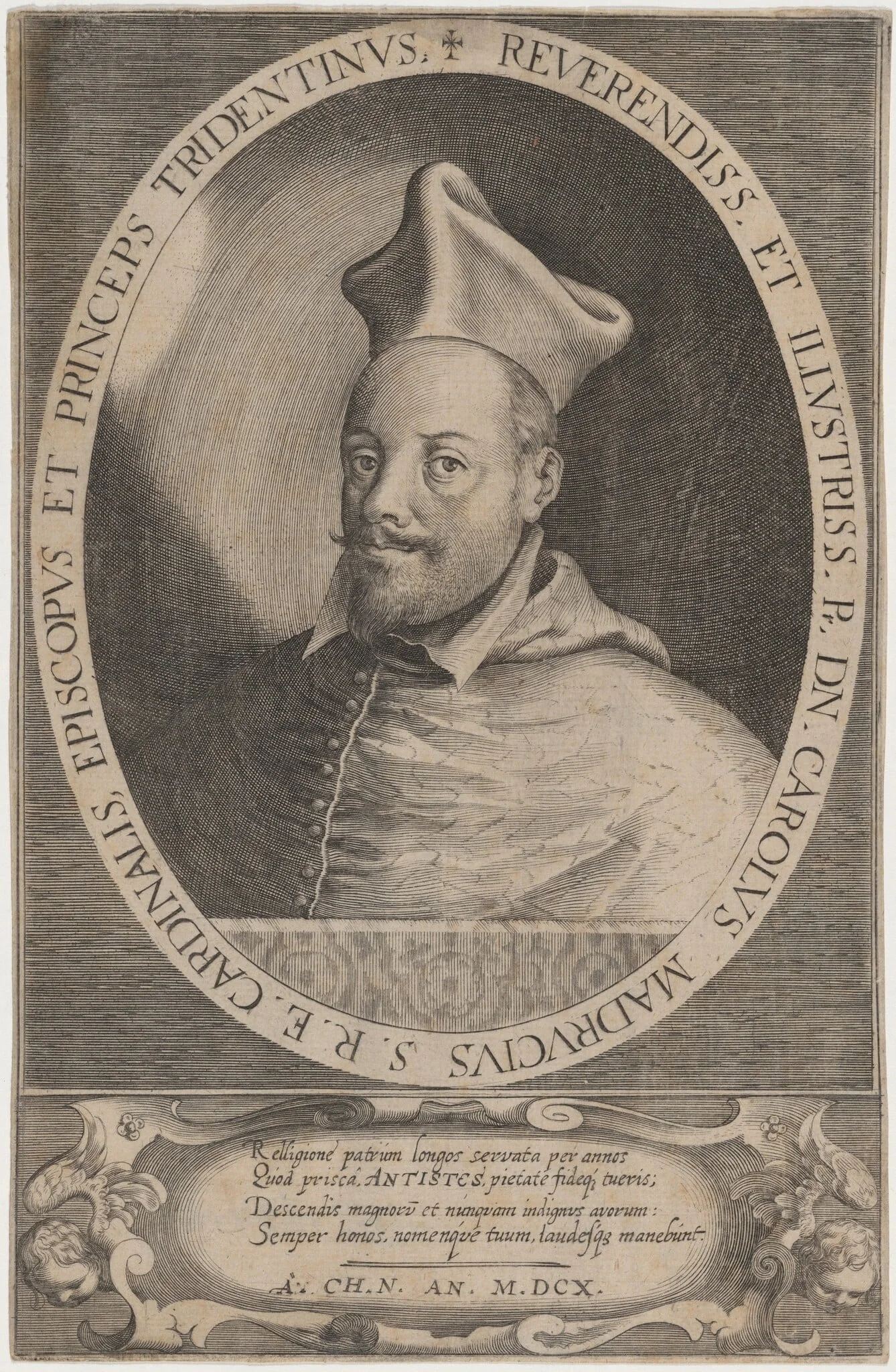 Cardinal Carolus Madrucius, detail