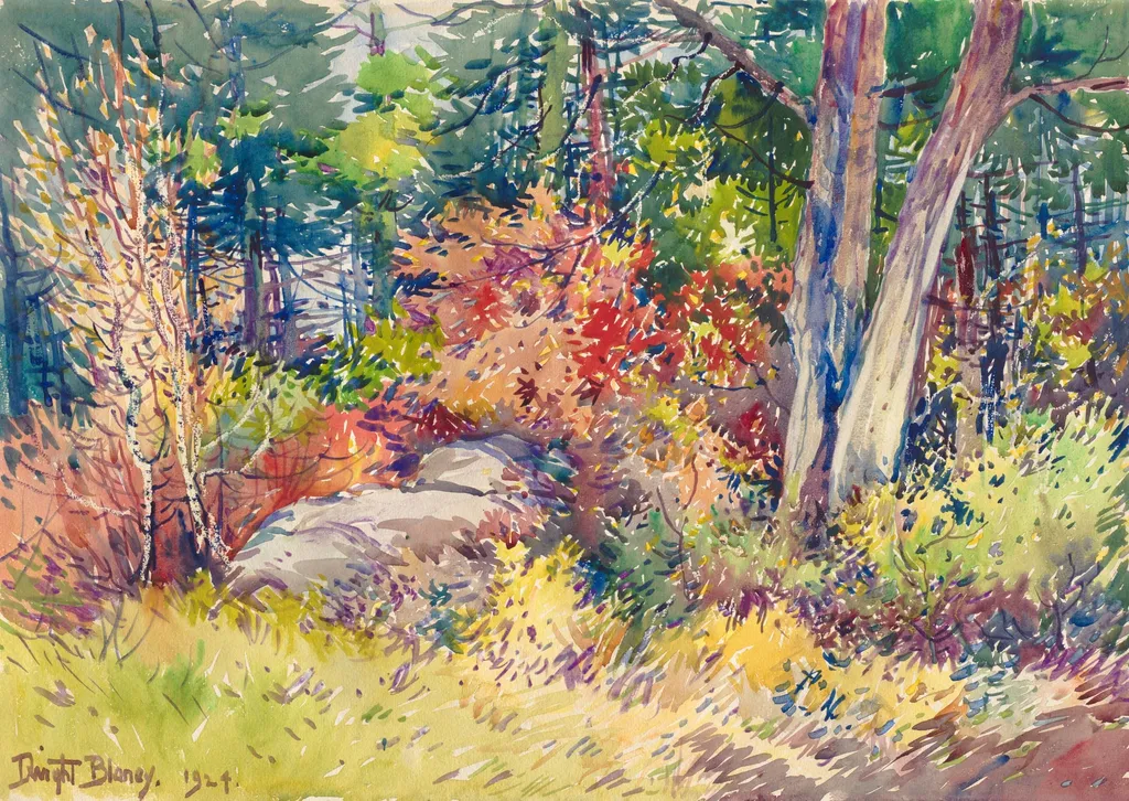 Autumn Forest, by Dwight Blaney, 1924