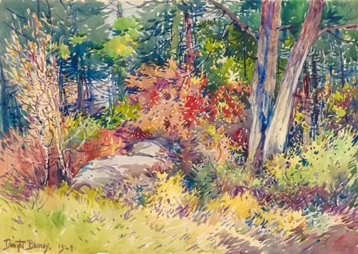 Autumn Forest, by Dwight Blaney, 1924
