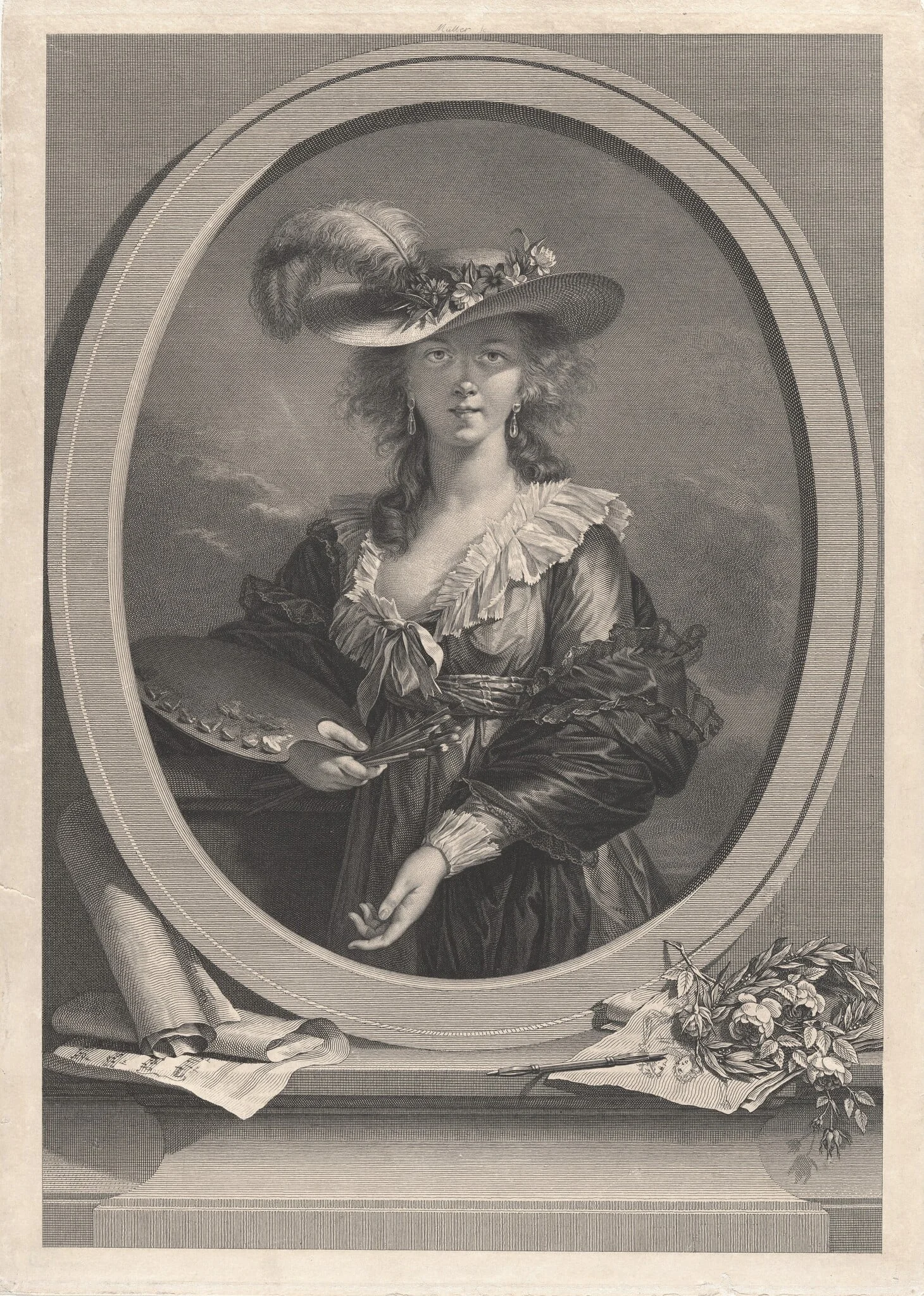 Élisabeth Louise Vigée Le Brun, detail