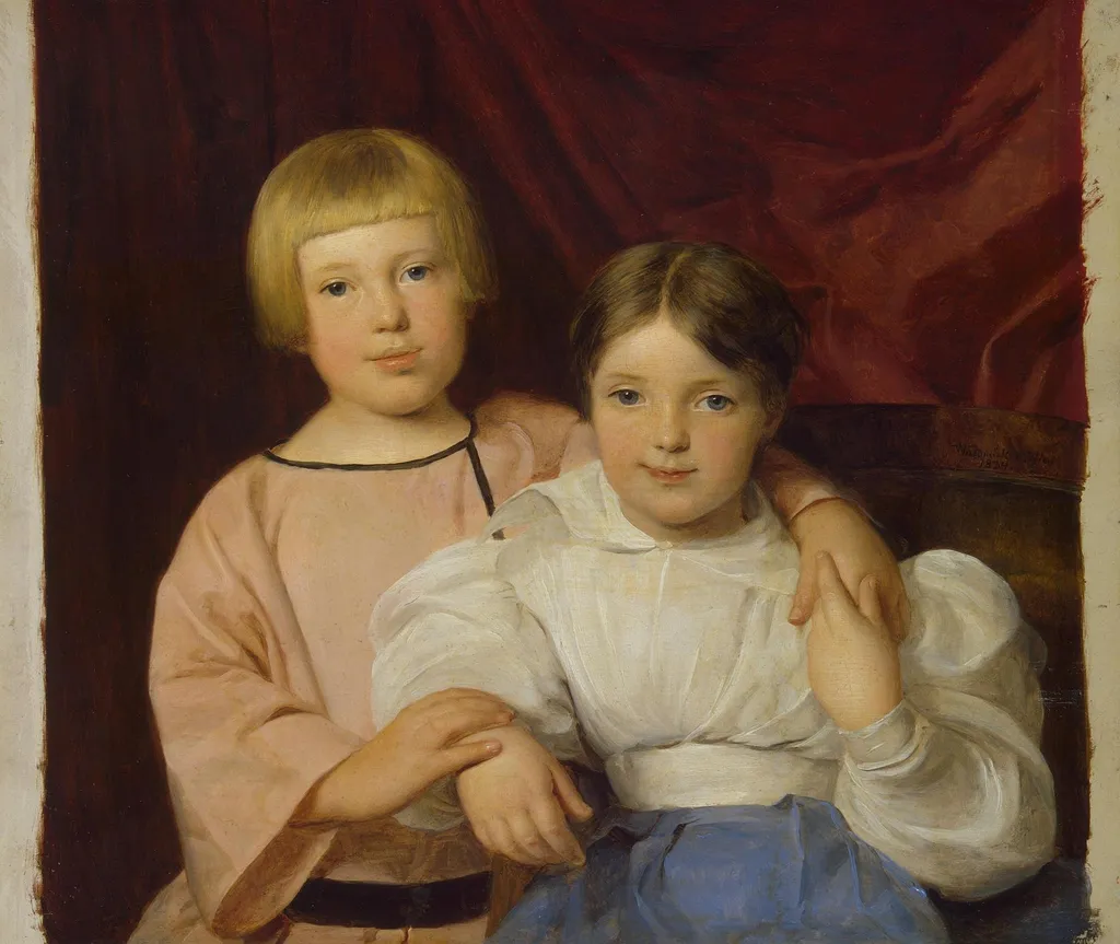Children, by Ferdinand Georg Waldmüller, oil, 1834