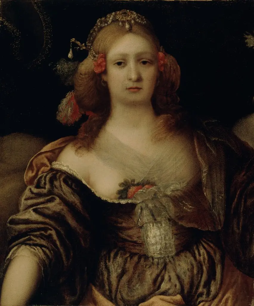 Portrait of a Young Woman, by Gerolamo Forabosco, oil, 1652