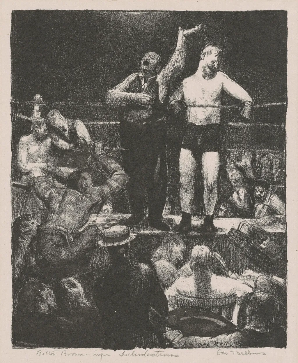 Introductions, by George Bellows, ink, 1921
