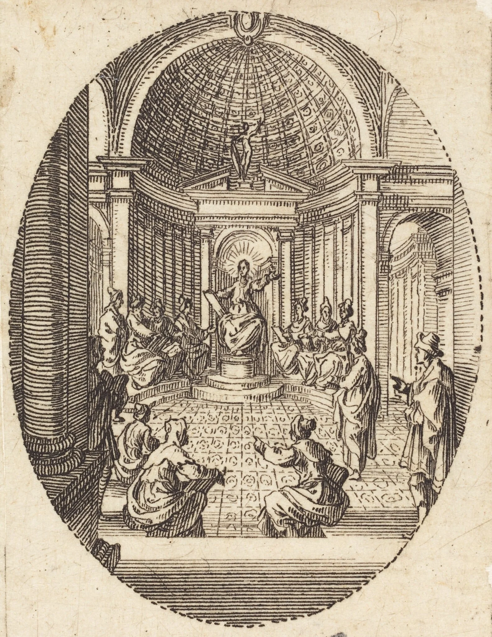 Christ among the Doctors, detail