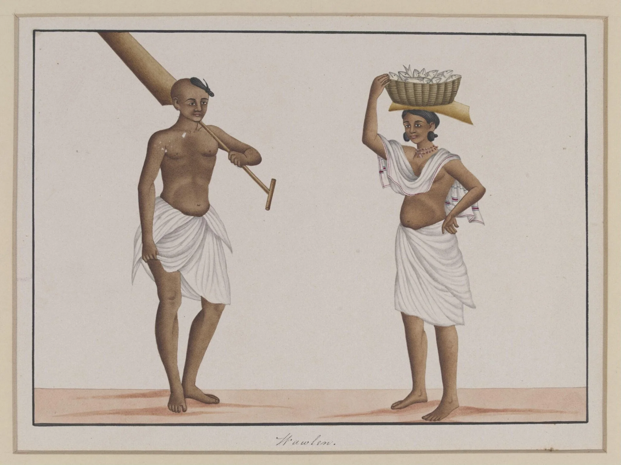 A fisherman and his wife, detail