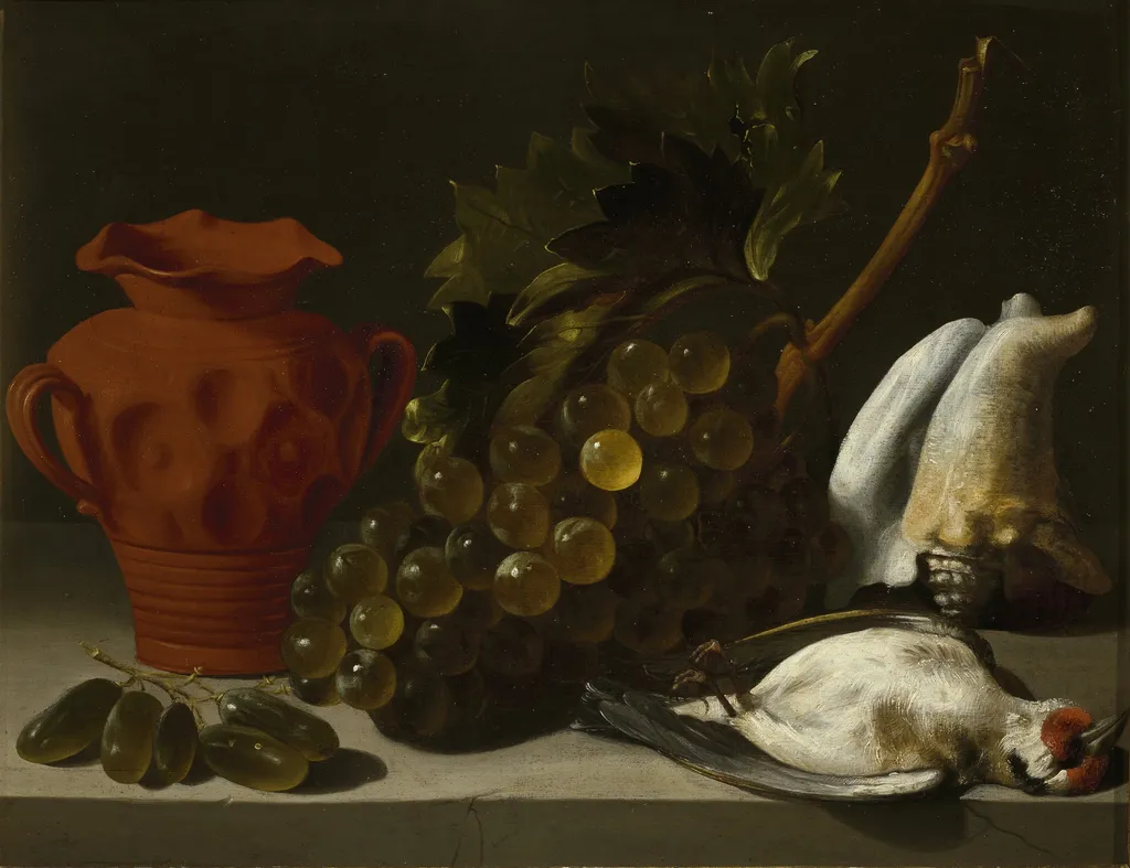 Still Life with a dead Bird, by Juan Bautista de Espinosa, oil