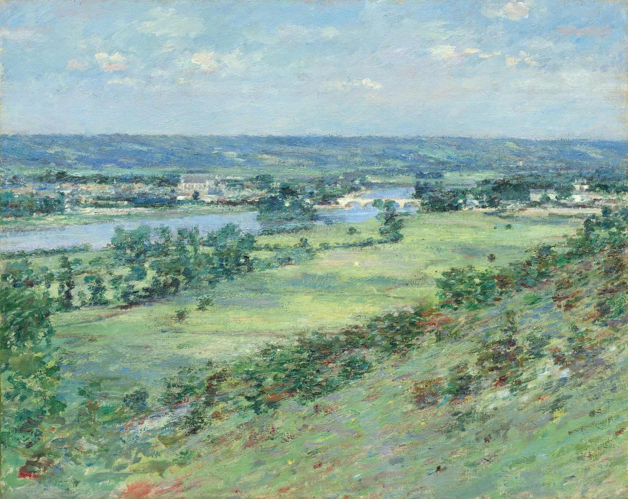 The Valley of the Seine, from the Hills of Giverny, detail