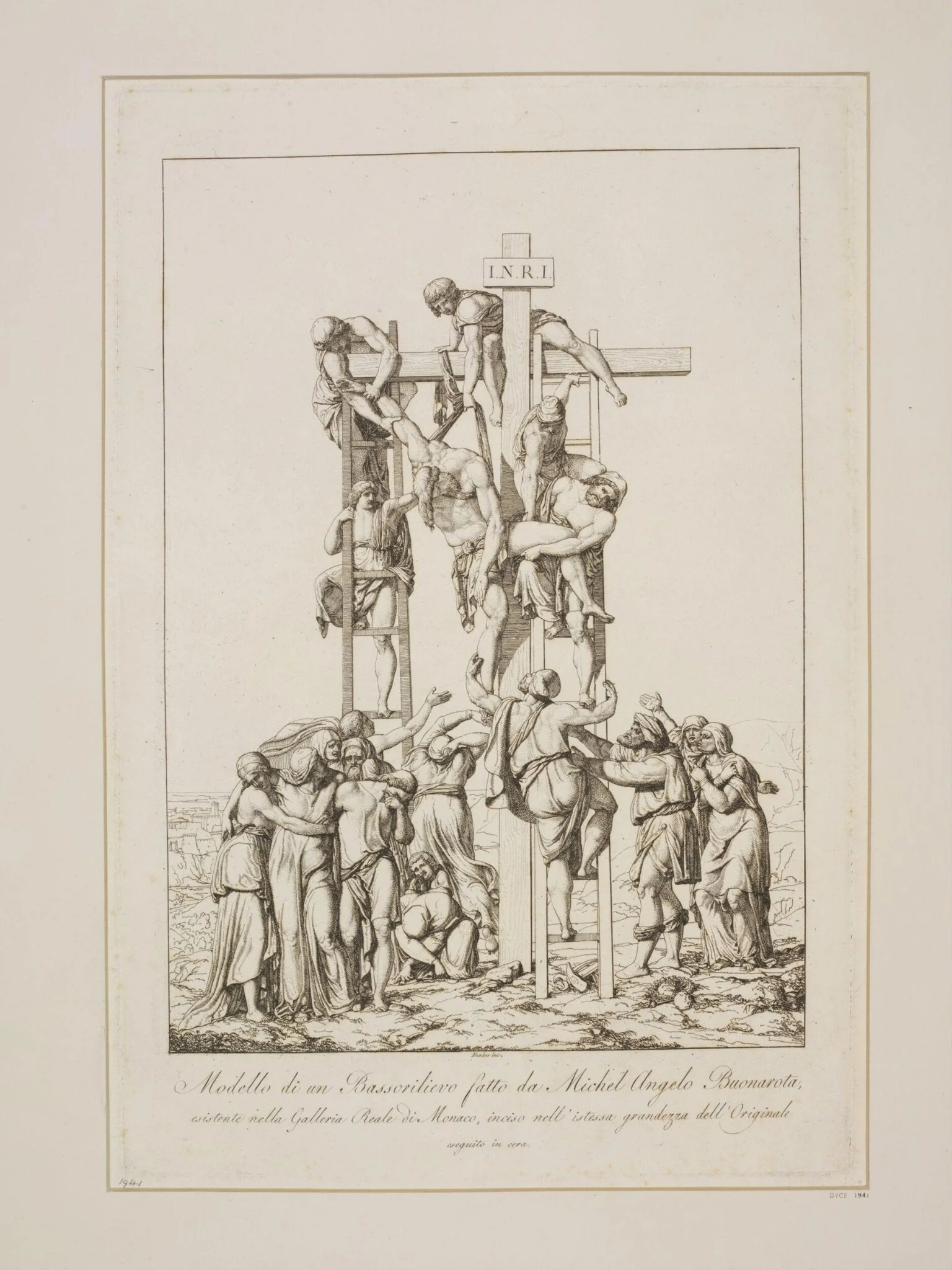The Descent from the Cross, detail