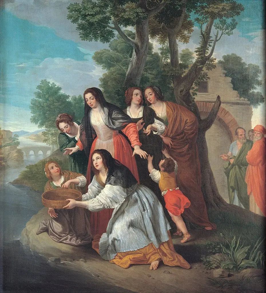 The Vestal Tuccia, by Domenico Corvi, oil, 1771