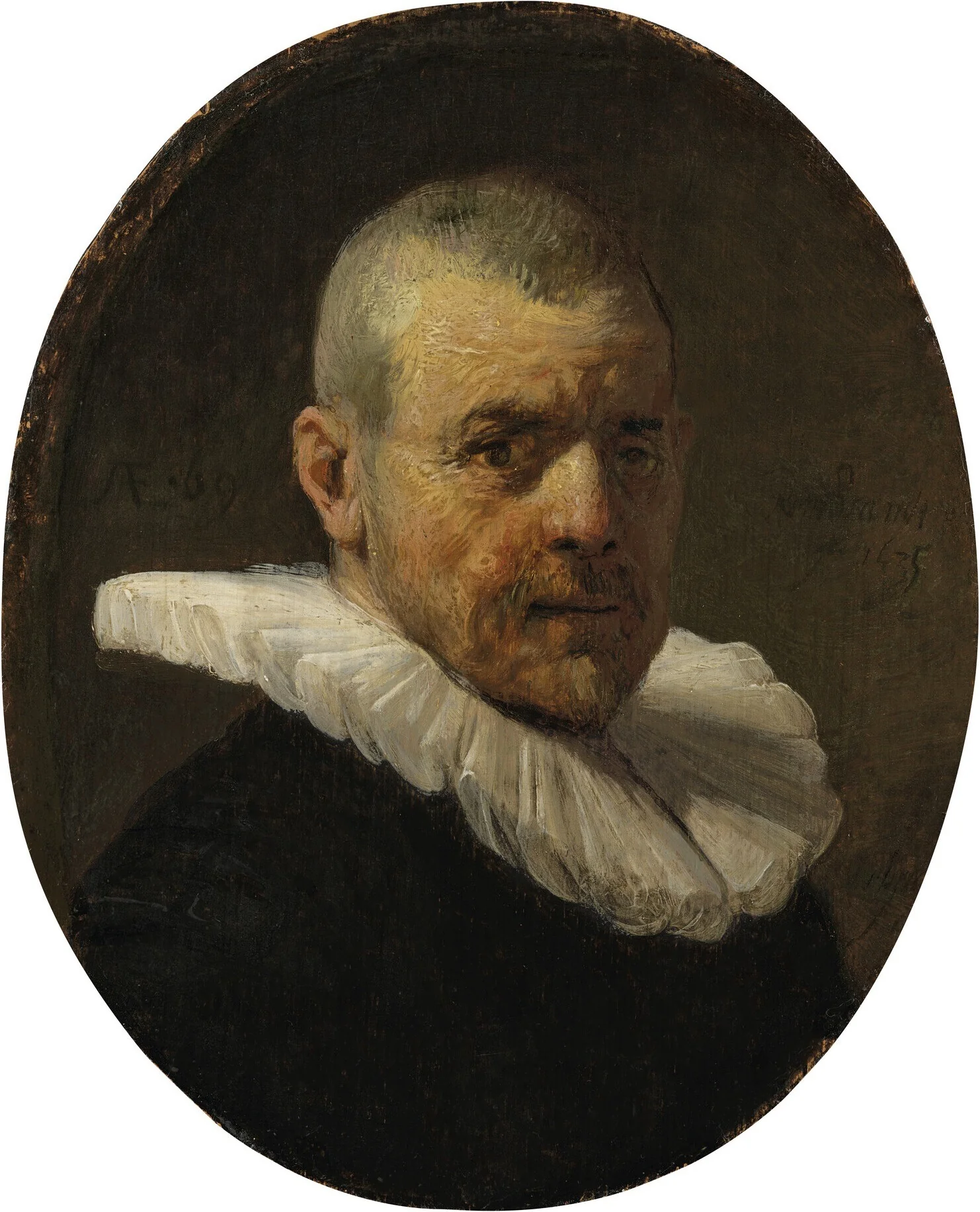 Portrait of Jan Willemsz van der Pluym, detail