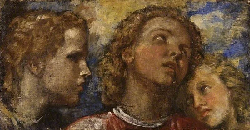 Three heads, detail