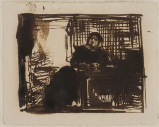 Studies for 'The Poor Teacher', by Richard Redgrave, 1840