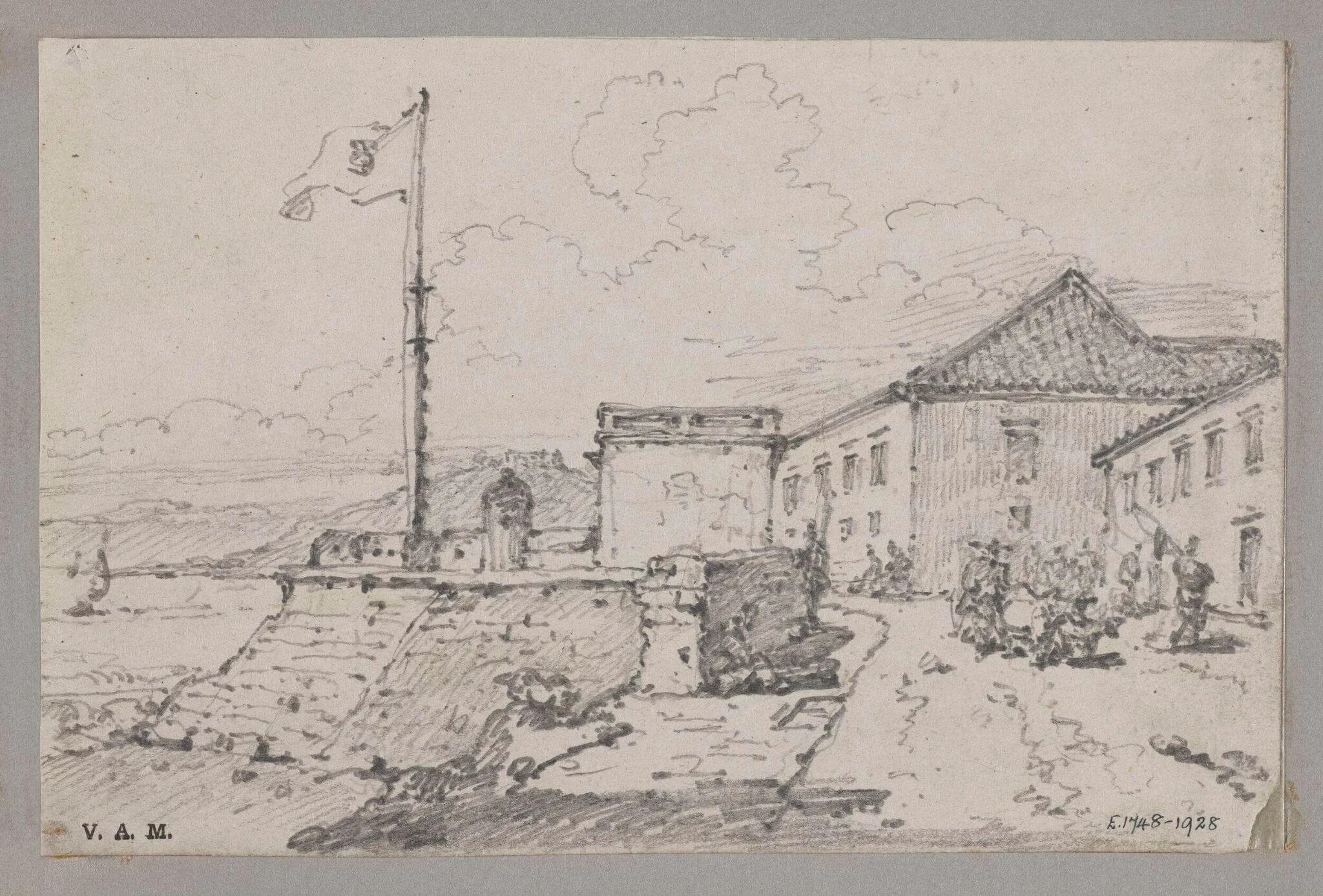 Governor’s House and Pedro Fort, Macau, detail